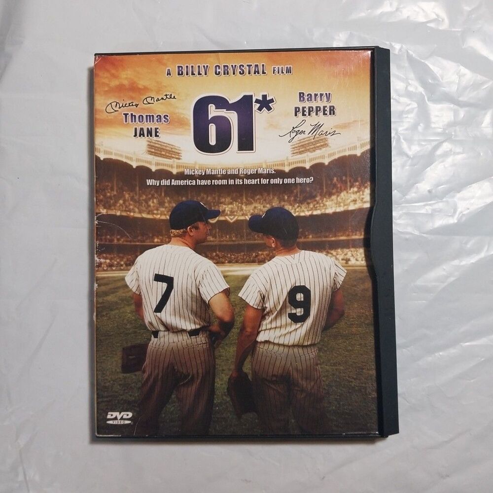 61*  1961/ Roger Maris Mickey Mantle baseball DVD orig Snapcase  2001